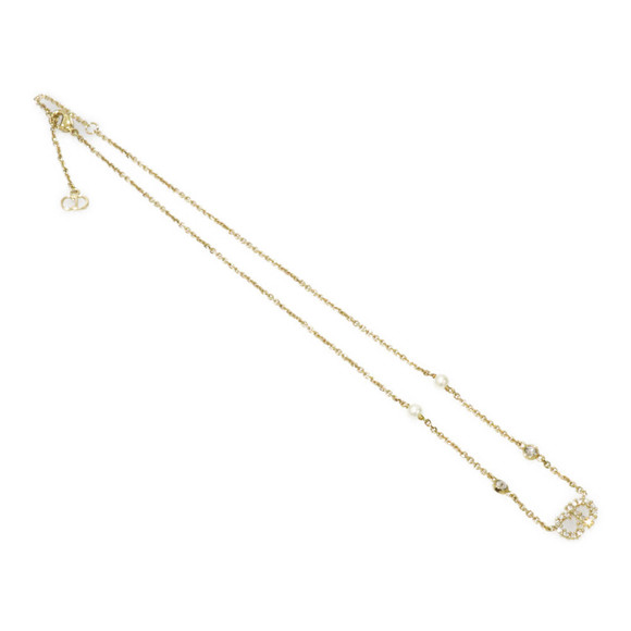 Christian Dior Clair D Lune Necklace Gold Plated Pearl - Picture 2 of 9